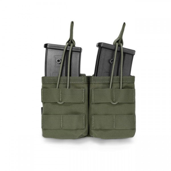 Warrior Double G36 / SIG 550 Open Magazine Pouch - Olive