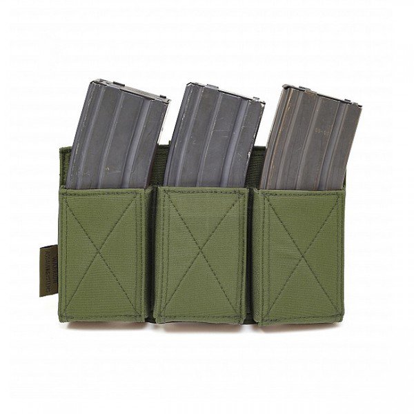 Warrior Triple Elastic Mag Pouch - Olive