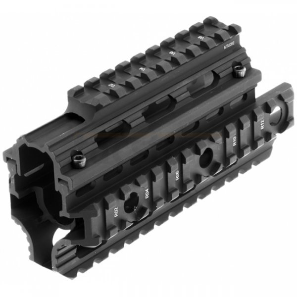 Leapers Pro M92 Quad Rail Drop-In Handguard - Black