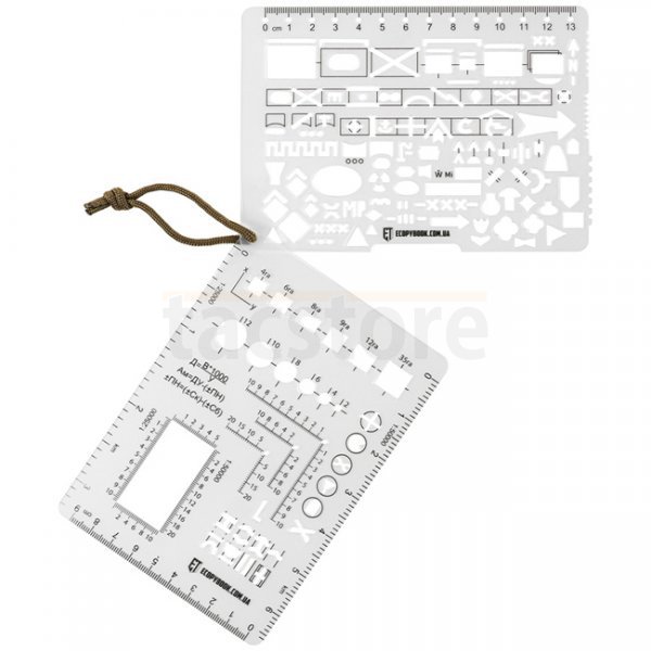 M-Tac Ecopybook Tactical TZ+M NATO Ruler Set