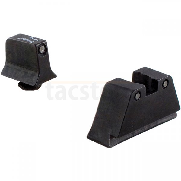 Trijicon GL201-C-600661 Glock Standard Frames Night Sight Suppressor Set - White Outline / Green & Black Outline / Green
