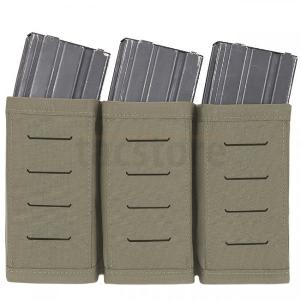 Warrior Laser Cut Triple Snap Mag Pouch 5.56mm  - Ranger Green