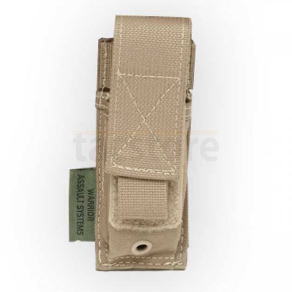 Warrior Single Closed 9mm Pistol Magazine Pouch - Coyote