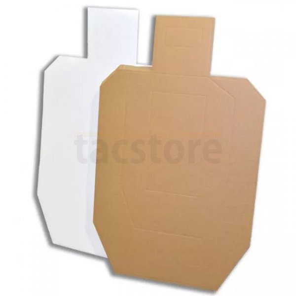 DAA USPSA Metric Cardboard Targets White Back - 1 Piece