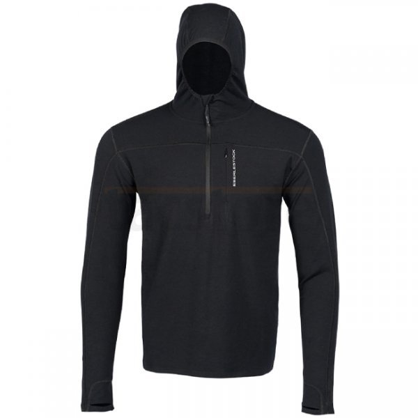 Eberlestock Lochsa 1/4 Zip Merino Hoody - Black - XL