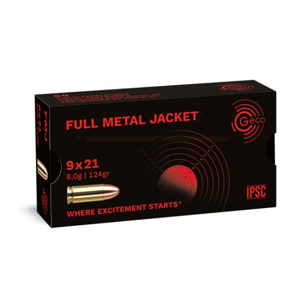 Geco 9x21mm 124gr FMJ 50pcs