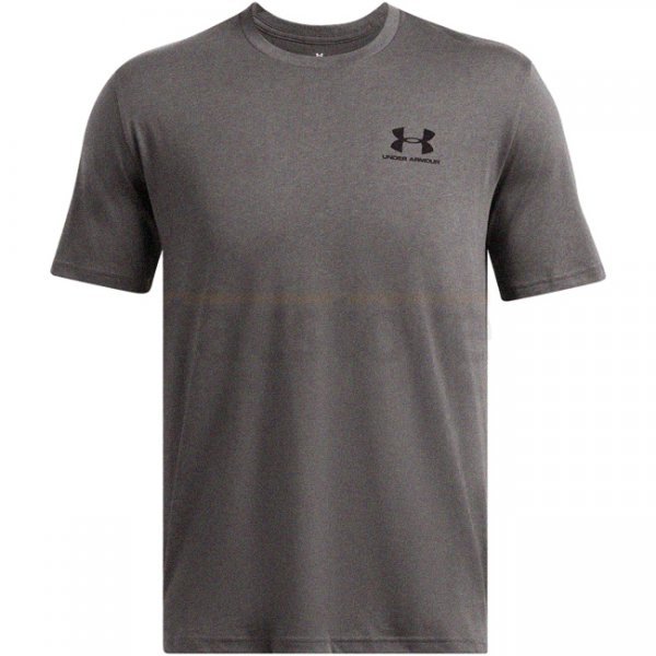 Under Armour Sportstyle Left Chest Short Sleeve Shirt - Charcoal Medium Heather - S