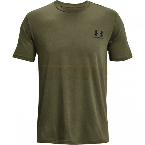 Under Armour Sportstyle Left Chest Short Sleeve Shirt - Marine OD Green - L