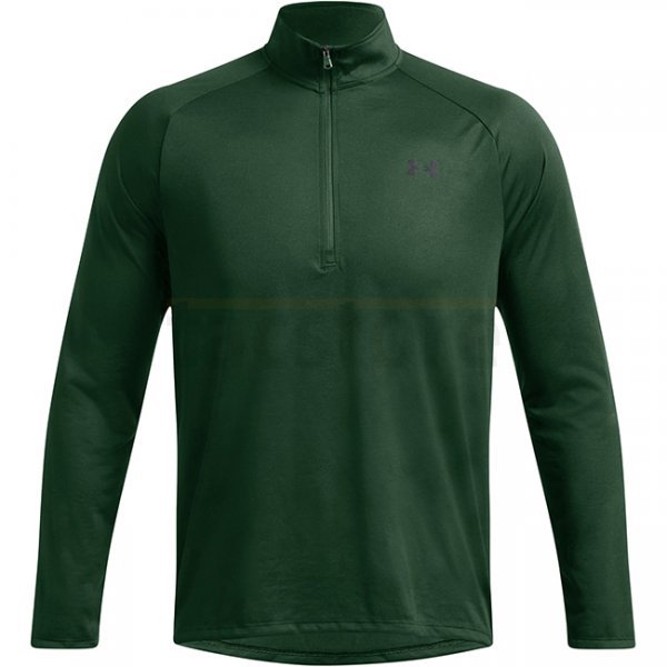 Under Armour Mens Tech 1/2 Zip Long Sleeve - Forest Green - 2XL