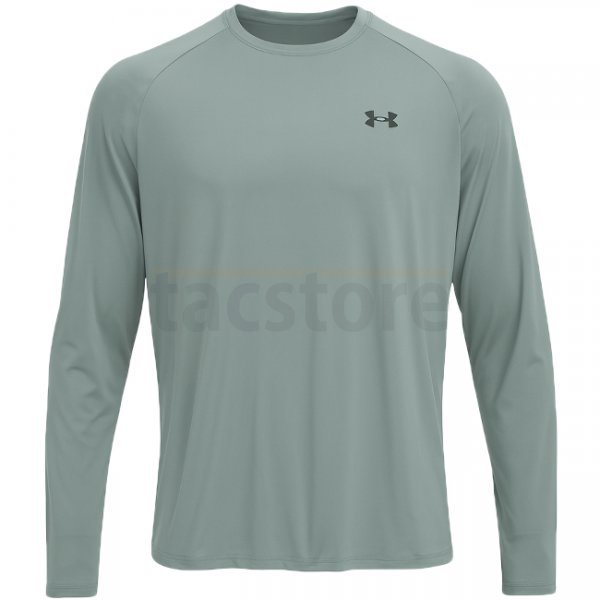 Under Armour Mens Tech 2.0 Long Sleeve - Silica Green / Black - 3XL