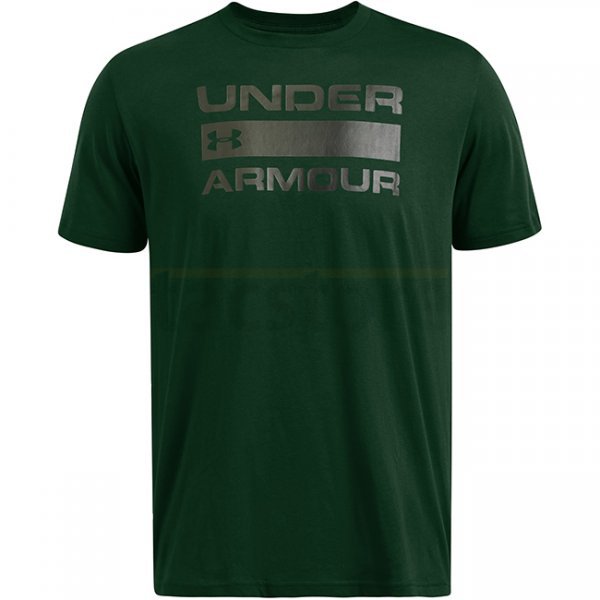 Under Armour Mens Team Issue Wordmark Short Sleeve - Forest Green / Baroque Green - M