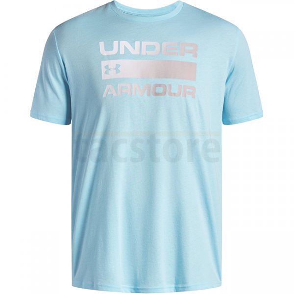 Under Armour Mens Team Issue Wordmark Short Sleeve - Stream / White - L