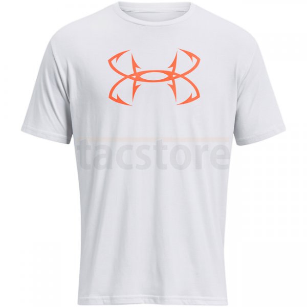 Under Armour Fish Hook Logo T-Shirt - Halo Grey / Fire - S