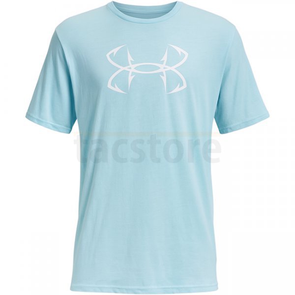 Under Armour Fish Hook Logo T-Shirt - Stream / White - 3XL