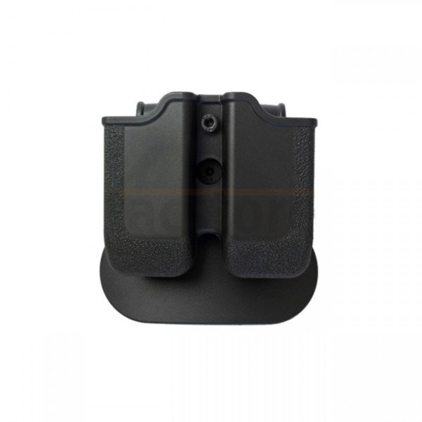 IMI Defense Double Paddle Magazine Pouch P250 .45, Taurus 24/7 .45, H&K USP .45 RH - Black