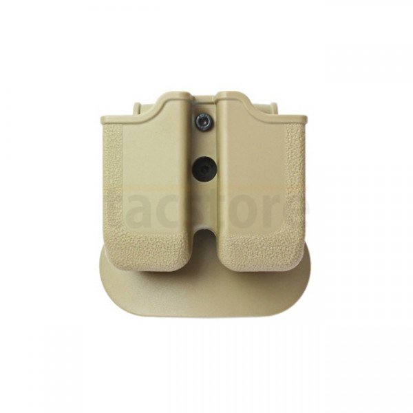 IMI Defense Double Paddle Magazine Pouch P250 .45, Taurus 24/7 .45, H&K USP .45 RH - Tan