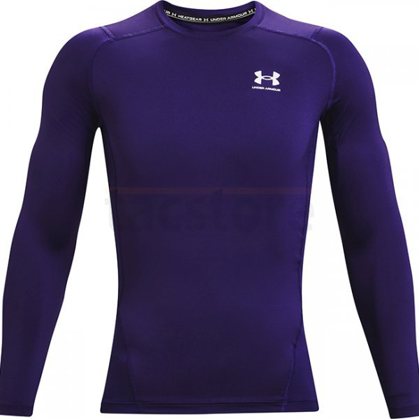 Under Armour Mens HeatGear Compression Long Sleeve - Purple - L