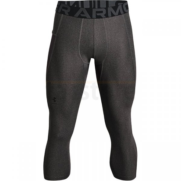 Under Armour Mens HeatGear Compression 3/4 Leggings - Carbon Heather - 2XL
