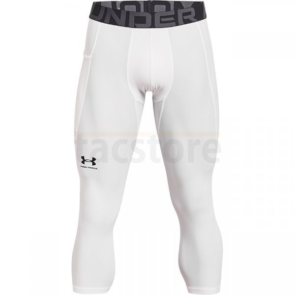 Under Armour Mens HeatGear Compression 3/4 Leggings - White - 2XL