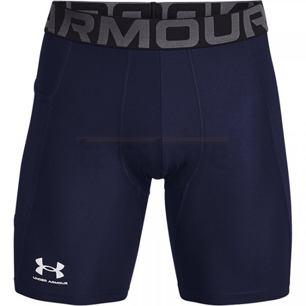 Under Armour Mens HeatGear Compression Shorts - Navy Blue - 2XL