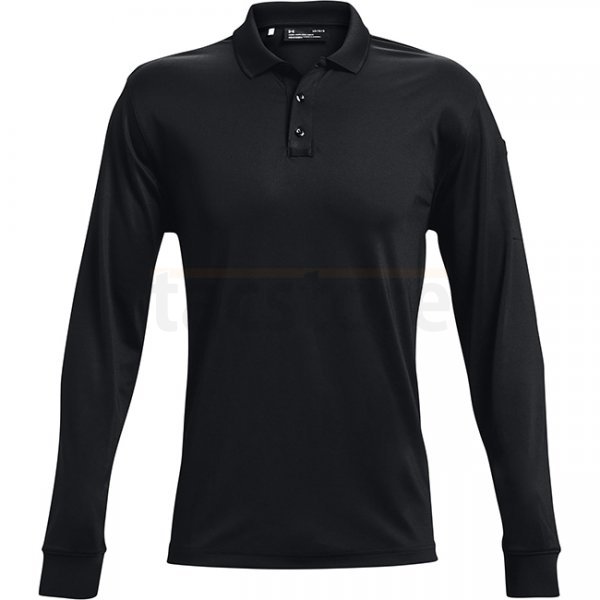 Under Armour Mens Tactical Performance Polo 2.0 Long Sleeve - Black - 2XL