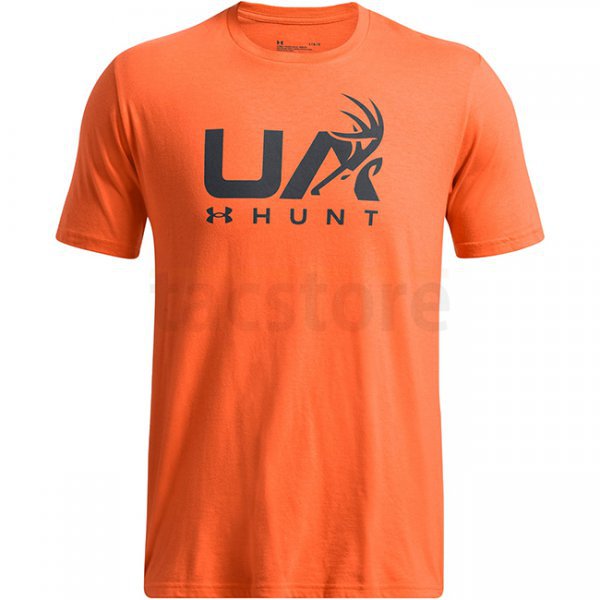 Under Armour Mens Antler Hunt Logo T-Shirt - Team Orange / Anthracite - XL