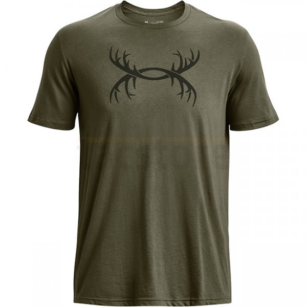 Under Armour Mens Antler Logo T-Shirt - Marine OD Green - 2XL