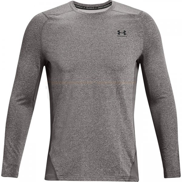 Under Armour Mens ColdGear Fitted Crew - Heather Grey - 2XL