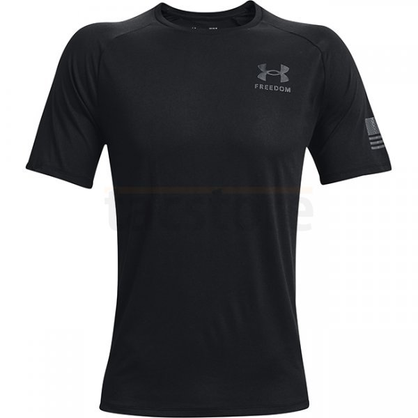 Under Armour Mens Tech Freedom Short Sleeve T-Shirt - Black - S