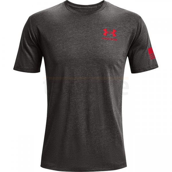 Under Armour Freedom Flag T-Shirt - Charcoal Medium Heather - 2XL