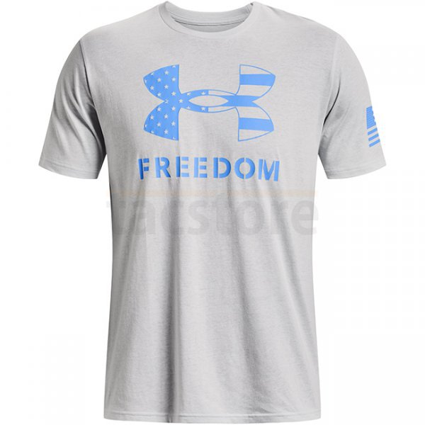 Under Armour Freedom Logo T-Shirt - Halo Grey Light Heather - 3XL