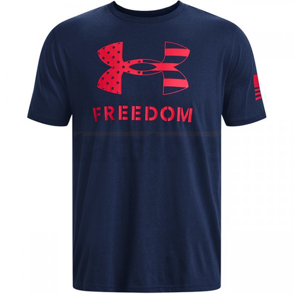 Under Armour Freedom Logo T-Shirt - Academy / Red - L