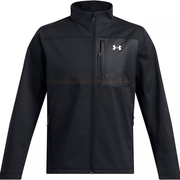 Under Armour Mens Shield Jacket - Black / White - 2XL