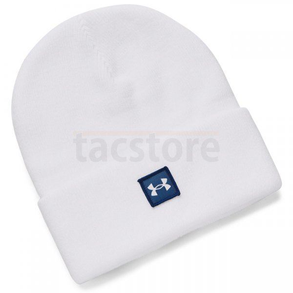 Under Armour Halftime Cuff Beanie - White / Distant Grey