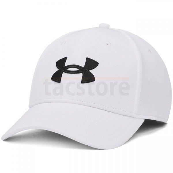 Under Armour Mens Blitzing Low Stretch Fit Cap - White / Black - L/XL