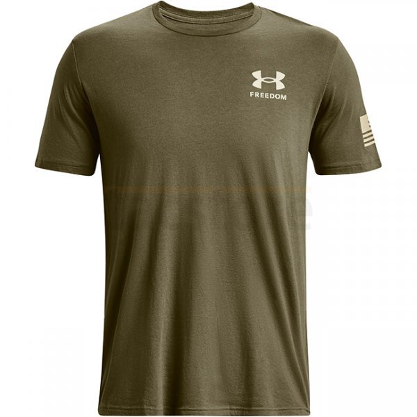 Under Armour Freedom Flag Gradient T-Shirt - Marine OD Green - 3XL