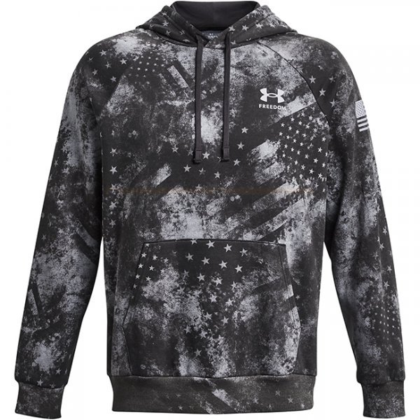 Under Armour Freedom Rival Fleece Amp Hoodie - Jet Grey - 2XL