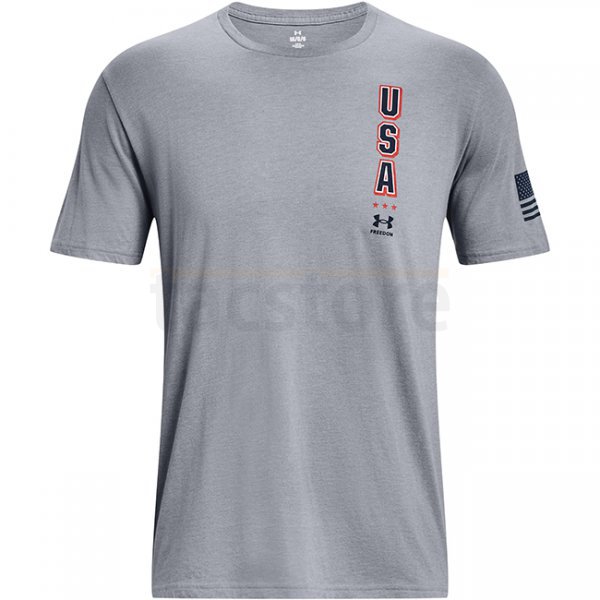 Under Armour Freedom Eagle T-Shirt - Steel Medium Heather - XL