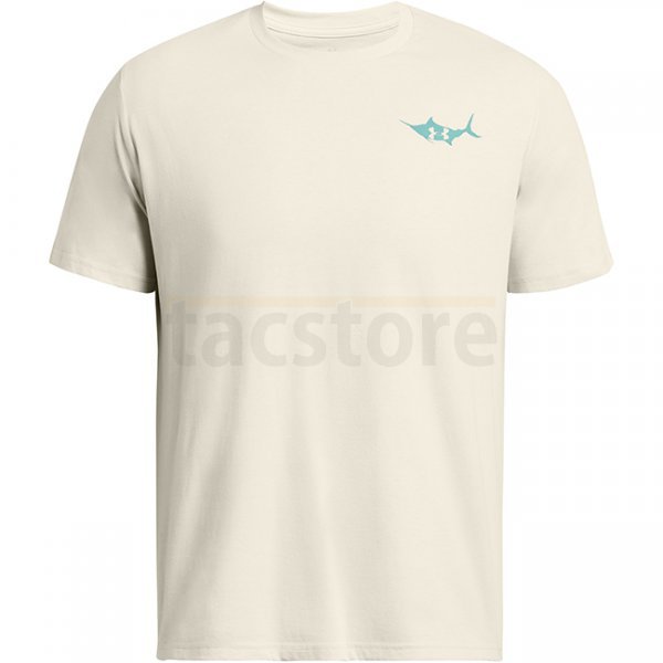 Under Armour Mens Marlin Short Sleeve - Silt / Radial Turquoise - L