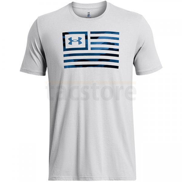 Under Armour Mens Freedom Flag Printed T-Shirt - Mod Grey - 3XL