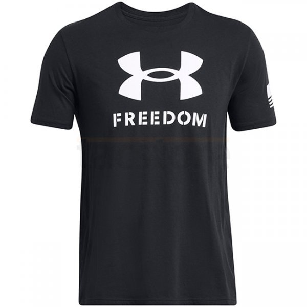 Under Armour Mens Freedom Logo T-Shirt - Black / White - 2XL