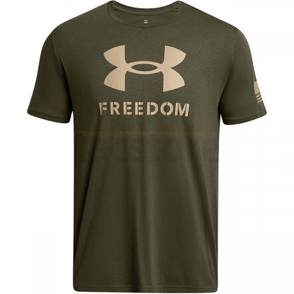 Under Armour Mens Freedom Logo T-Shirt - Marine OD Green - 3XL