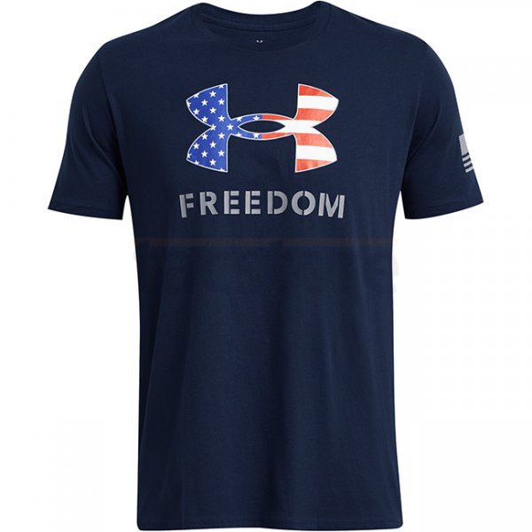 Under Armour Mens Freedom Logo T-Shirt - Academy / Steel - L