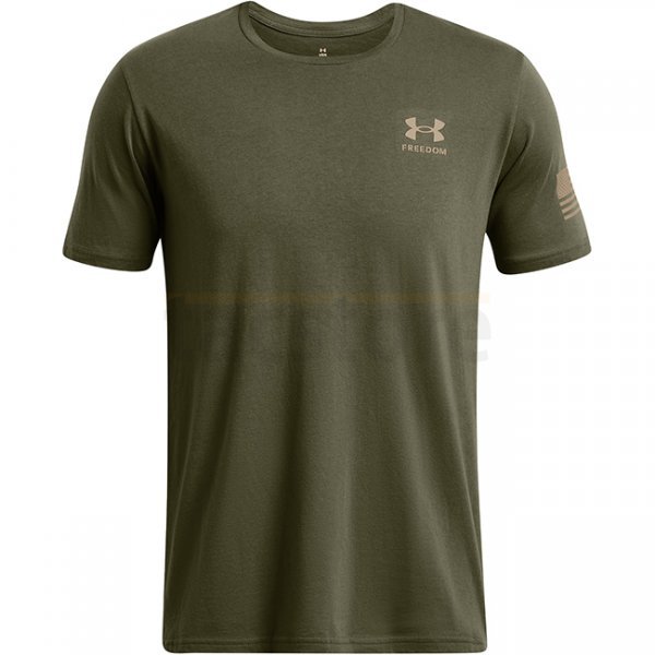 Under Armour Mens Freedom Flag Gradient T-Shirt - Marine OD Green - M