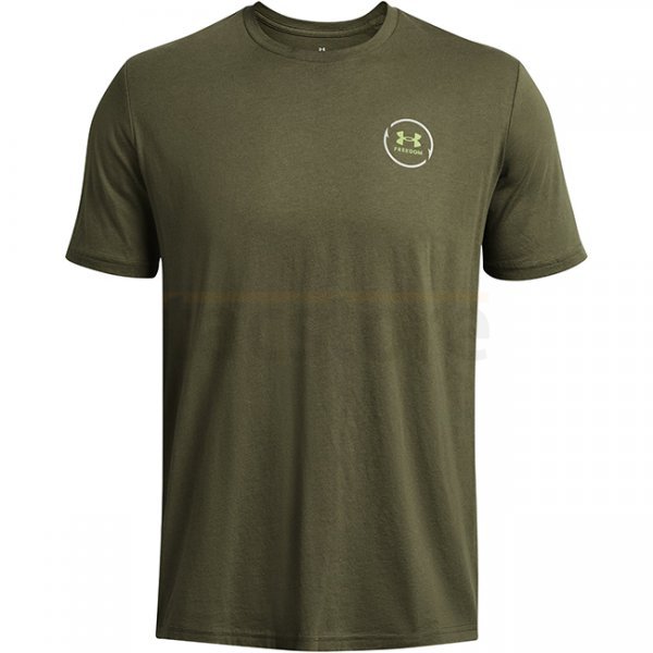 Under Armour Mens Freedom Bass Short Sleeve T-Shirt - Marine OD Green - L