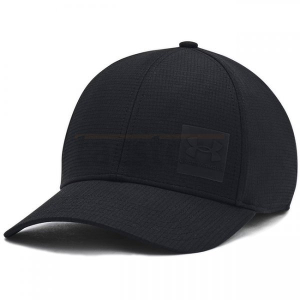 Under Armour Mens ArmourVent Stretch Fit Cap - Black - L/XL
