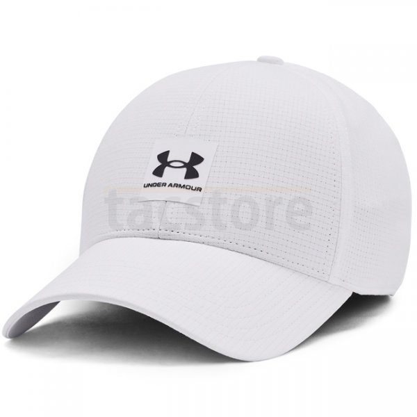 Under Armour Mens ArmourVent Stretch Fit Cap - White / Grey - L/XL