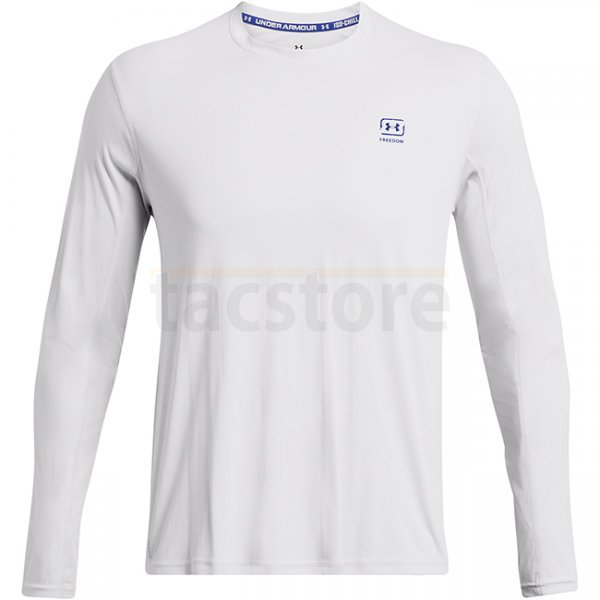 Under Armour Mens Fish Pro Freedom Back Shirt - Halo Grey - M