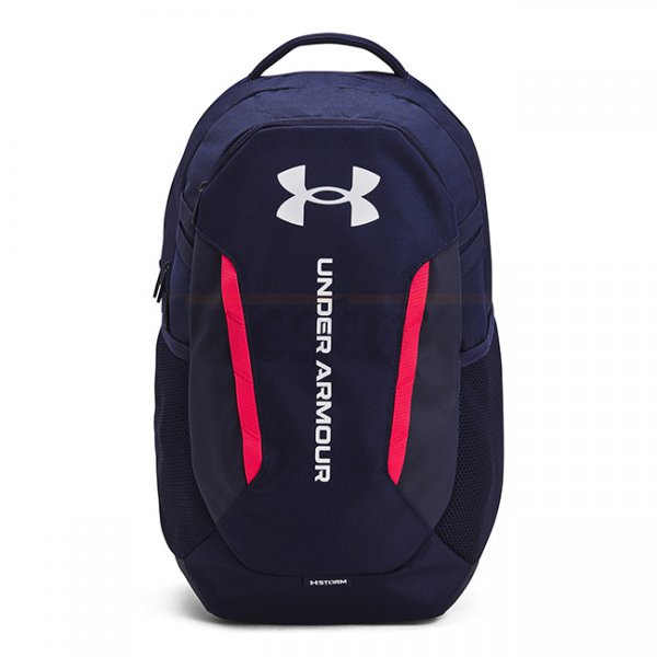 Under Armour Hustle 6.0 Pro Backpack - Navy Blue / Navy Blue / White