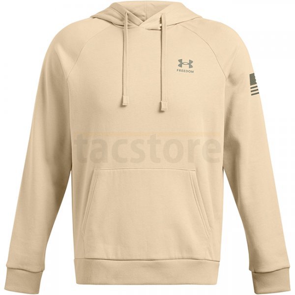 Under Armour Mens Freedom Flag Hoodie - Desert Sand / Olive - 2XL